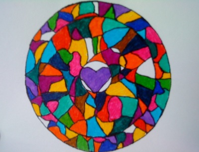 Mandala postcard