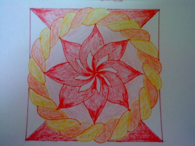 Mandala postcard