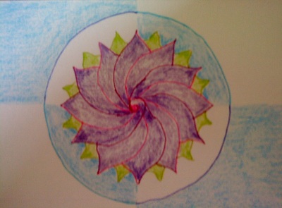 Mandala postcard